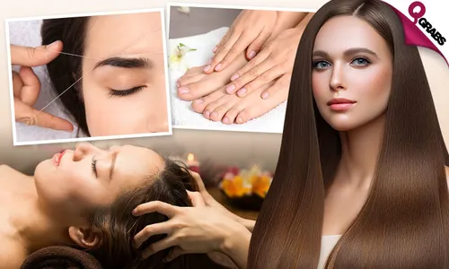 Killer Beauty Deal: Threading + Waxing + Mani-Pedi + Hair Treatment + Reflexology & More!